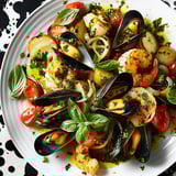 Fruits mer salsa verte